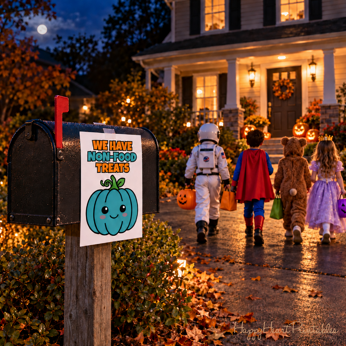 Non-Food Treats Halloween Sign