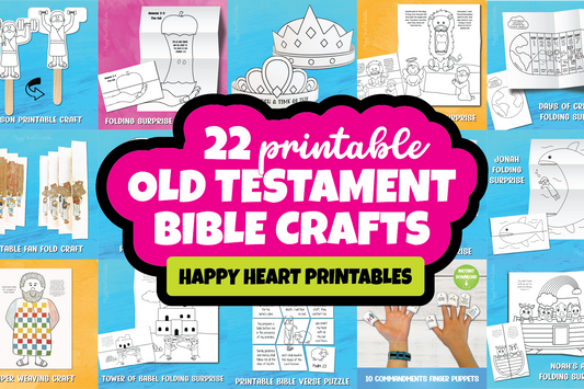 22 Old Testament Printable Bible Crafts