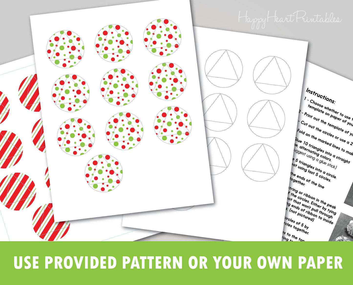 Printable Paper Bauble Christmas Ornament