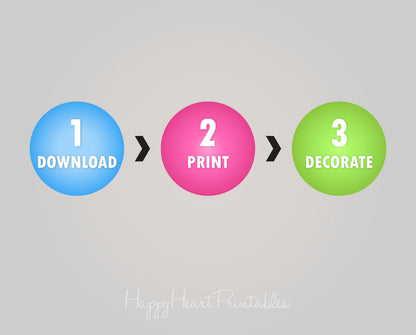 Printable Folded Banner Pattern - Banner Template - Create your own banner