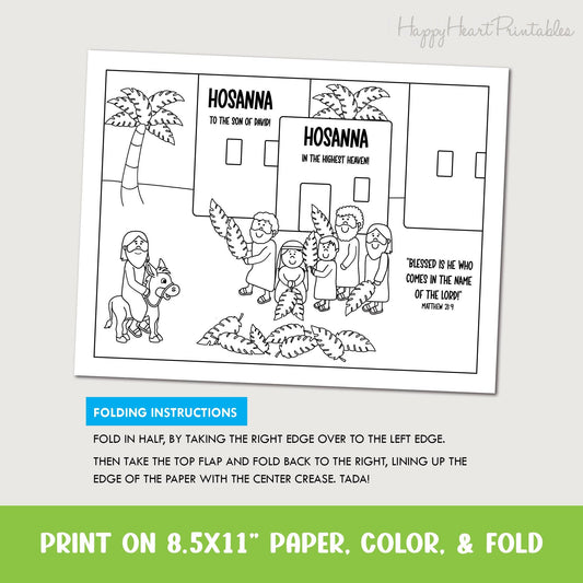 Palm Sunday Triumphal Entry Folding Surprise Craft