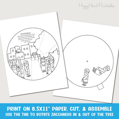 Zacchaeus Printable Craft