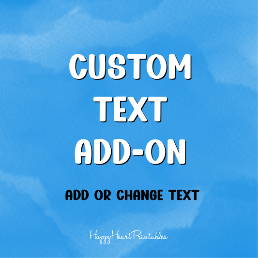 Customize Text/Wording on One Item - ADD-ON