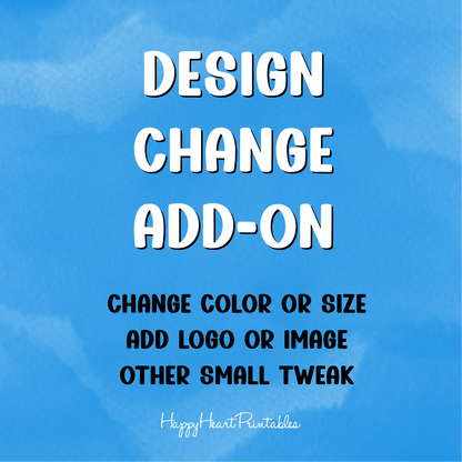 Design Change on One Item - ADD-ON