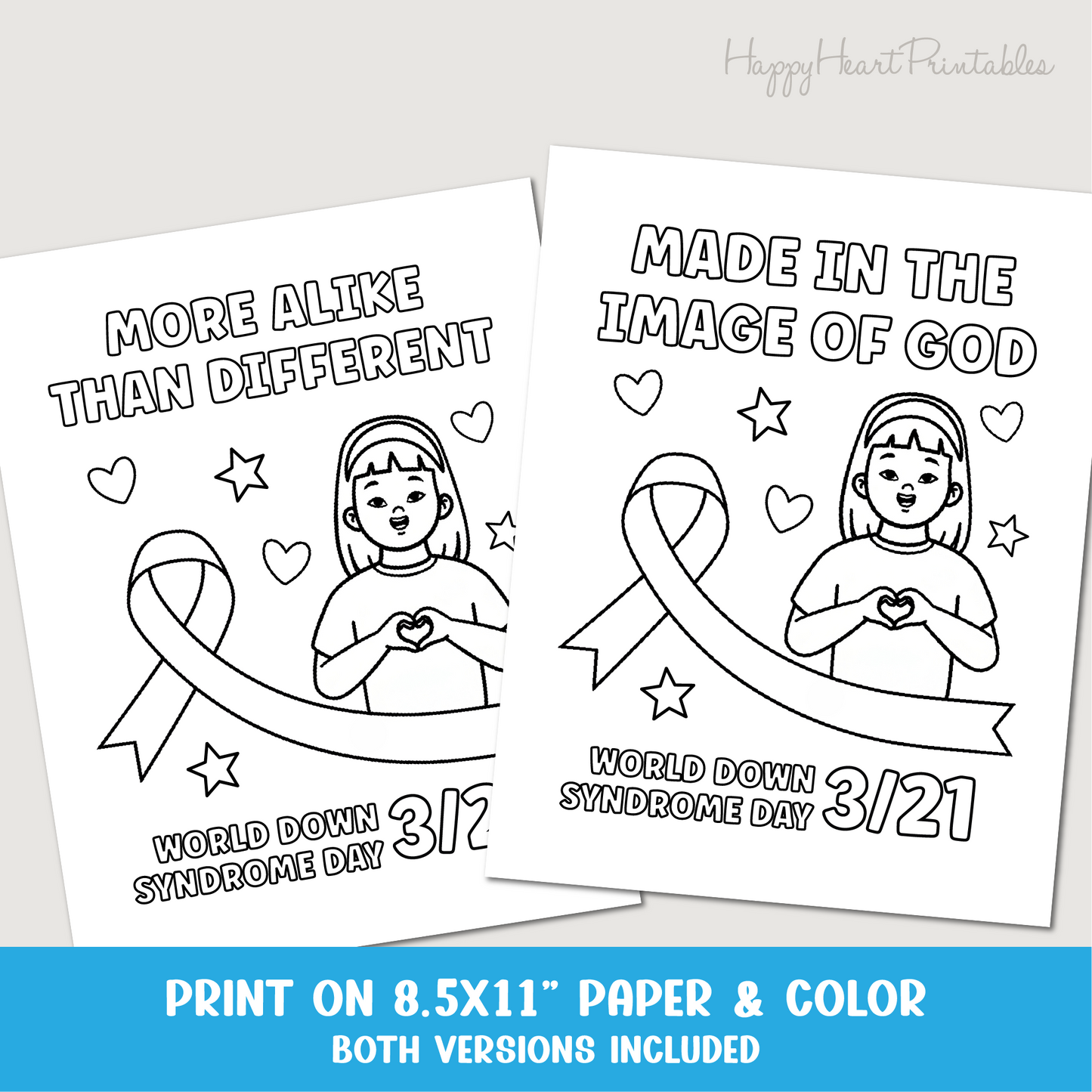 World Down Syndrome Day Printable Coloring Sheet