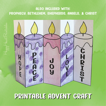 Printable Advent Candle Craft