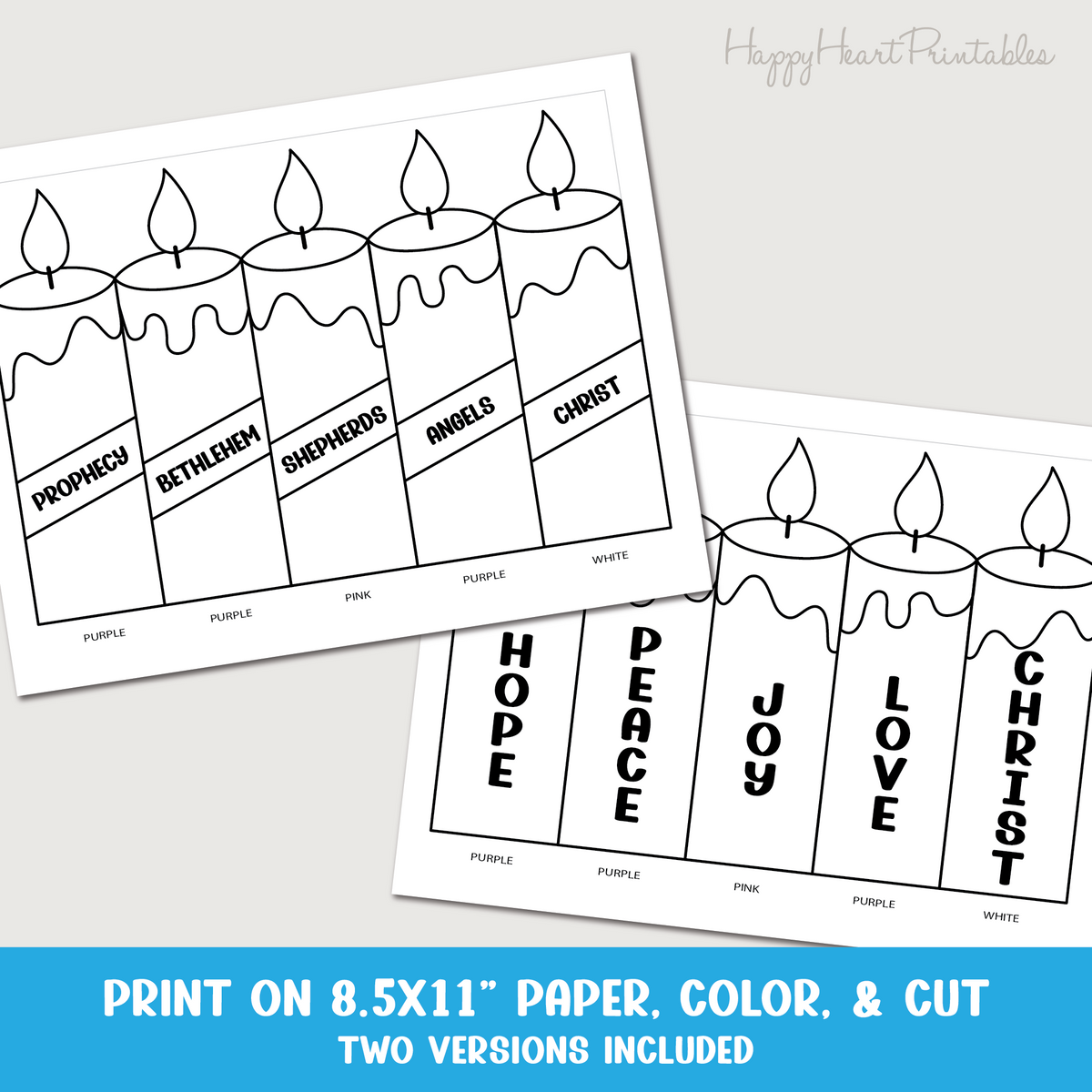 Printable Advent Candle Craft
