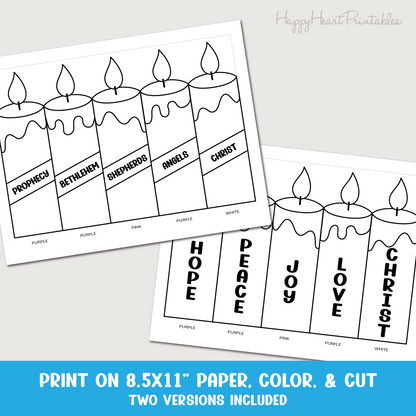 Printable Advent Candle Craft