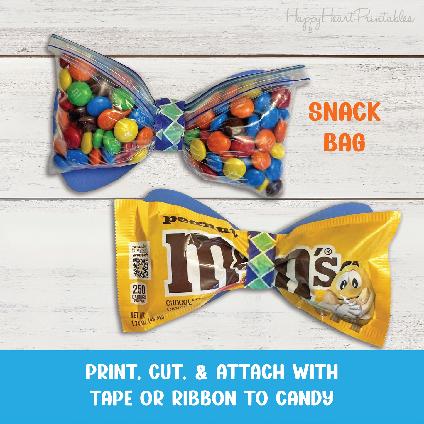 Father's Day Printable Bow Tie Gift Tag for Candy