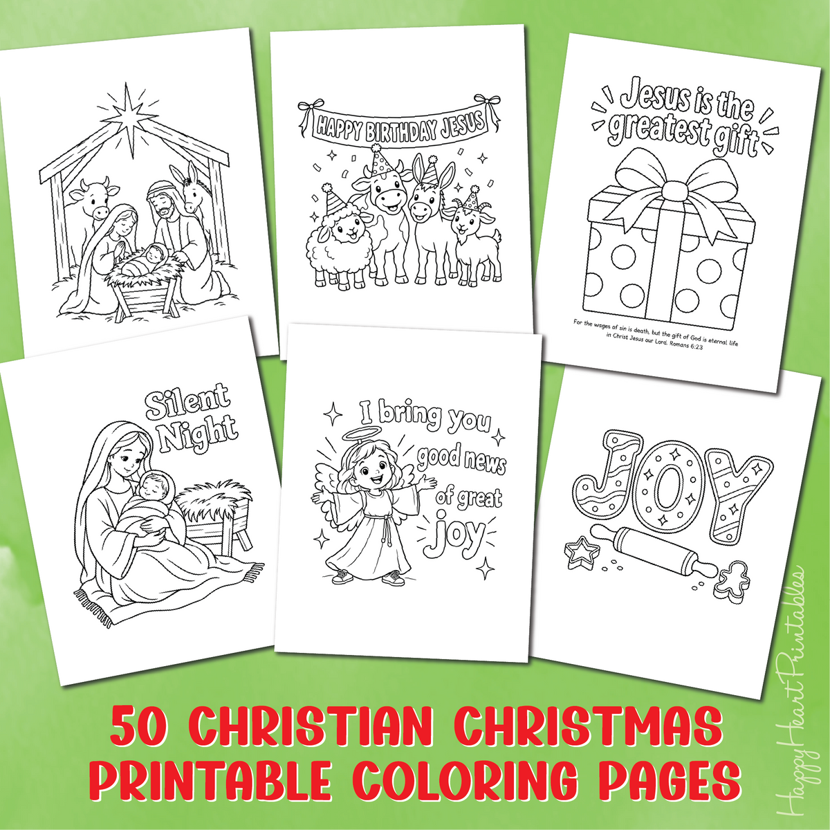 50 Christian Christmas Coloring Pages