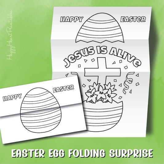 Jesus Is Alive Folding Surprise Craft