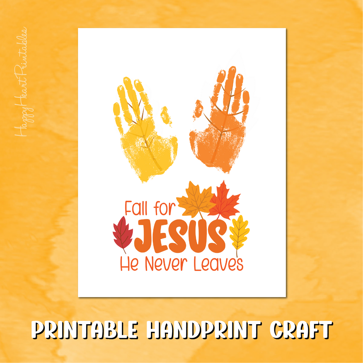 Fall for Jesus Handprint Craft