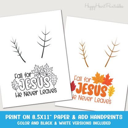 Fall for Jesus Handprint Craft