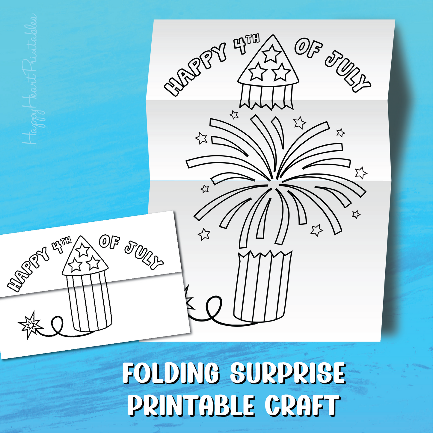 Firework Folding Surprise Craft