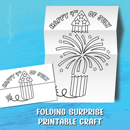 Firework Folding Surprise Craft
