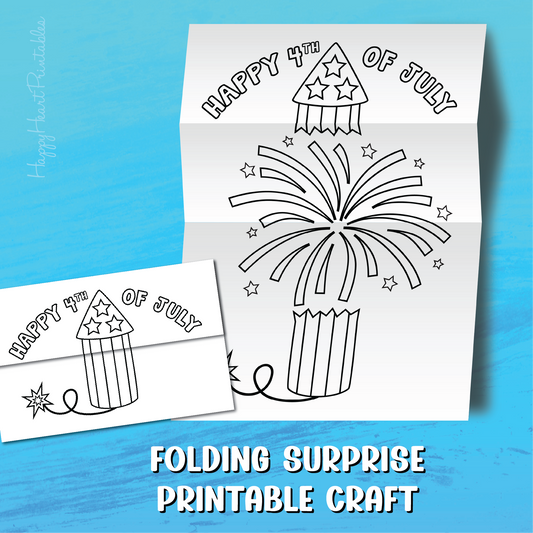 Firework Folding Surprise Craft