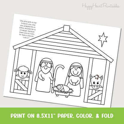 Nativity Folding Surprise Craft