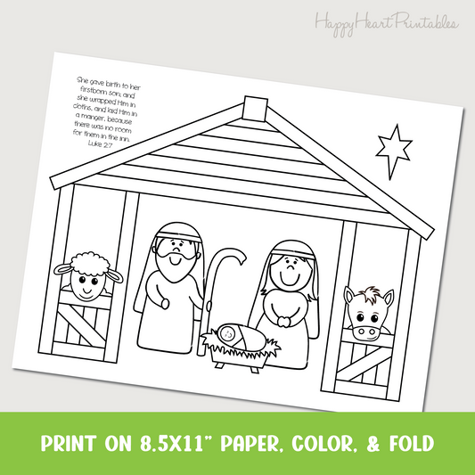 Nativity Folding Surprise Craft