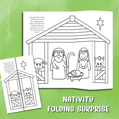 Nativity Folding Surprise Craft