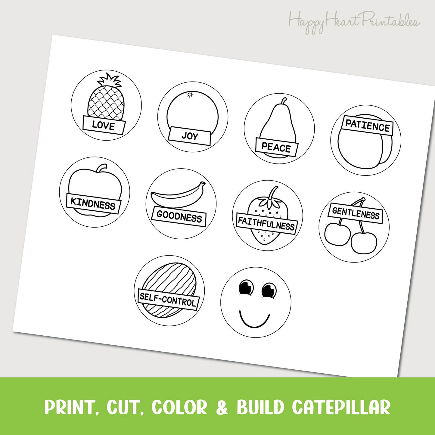 Fruit of the Spirit Caterpillar Craft