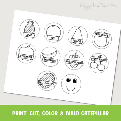 Fruit of the Spirit Caterpillar Craft