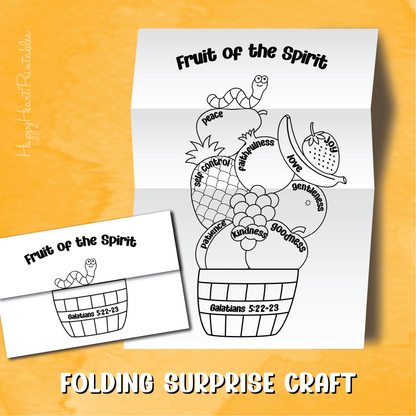 Fruit of the Spirit Folding Surprise Bible Craft