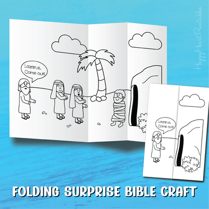Lazarus Folding Surprise Bible Craft
