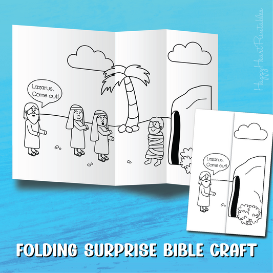 Lazarus Folding Surprise Bible Craft