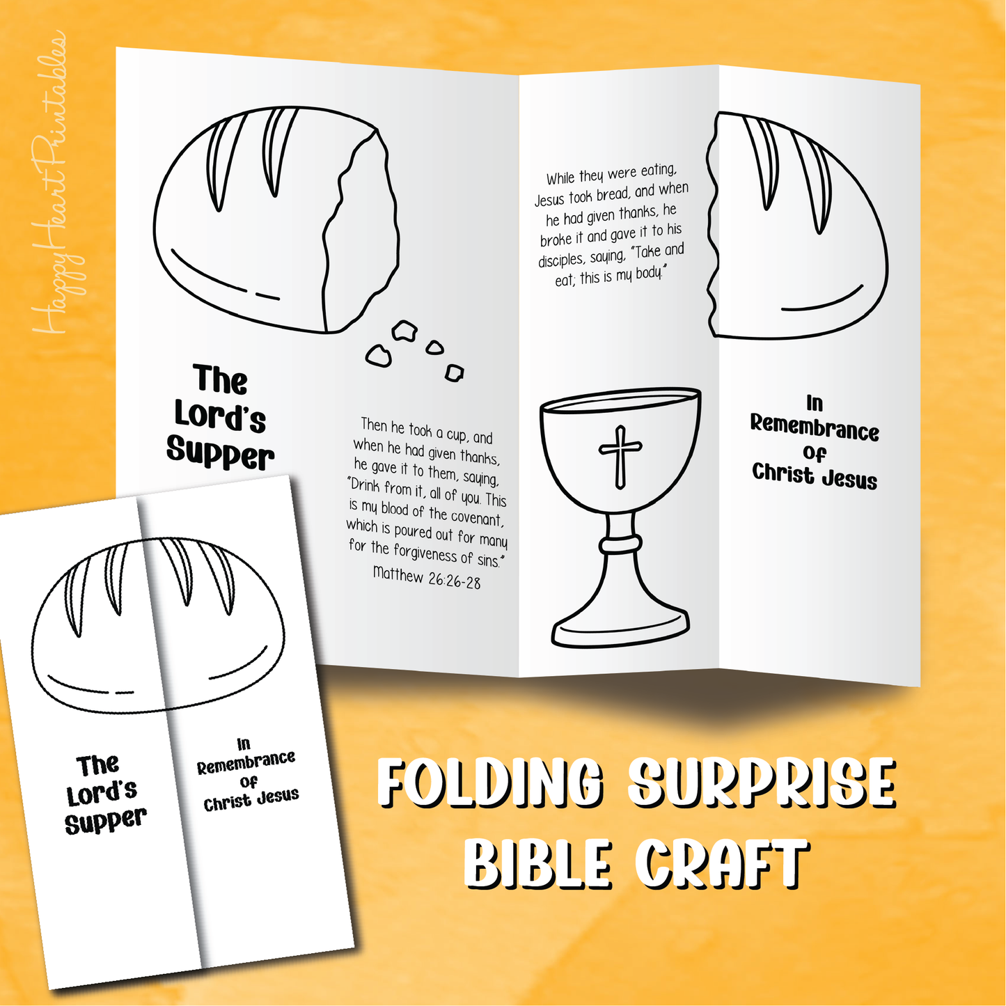 The Lords Supper Folding Surprise Bible Craft