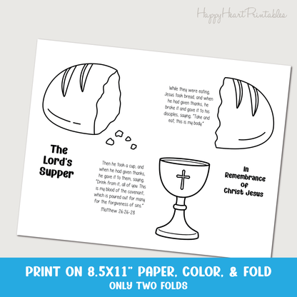 The Lords Supper Folding Surprise Bible Craft