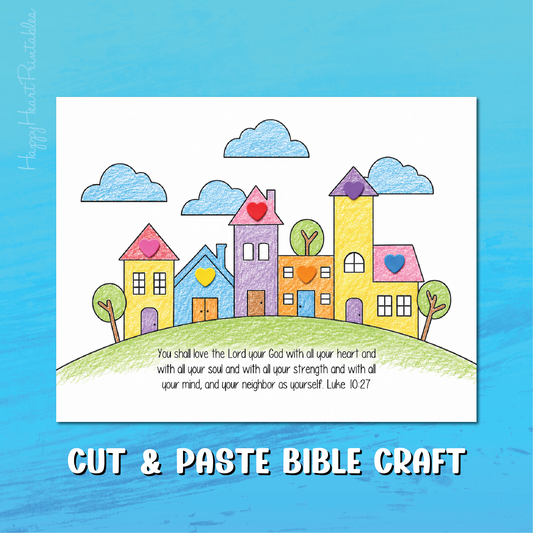 Love Your Neighbor As Yourself - Good Samaritan Bible Craft