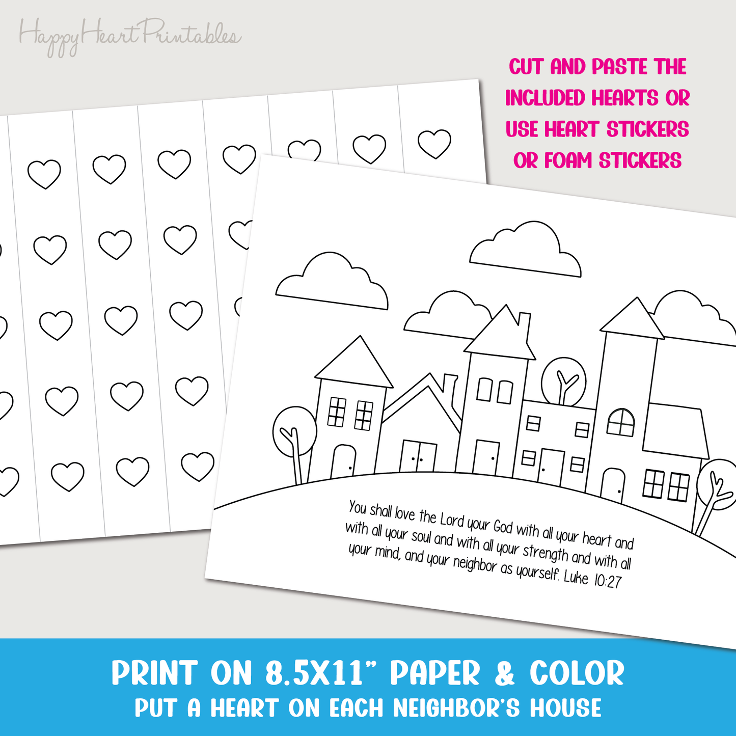 Love Your Neighbor As Yourself - Good Samaritan Bible Craft