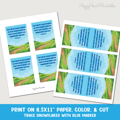 Mini Jesus Figure Printable Cards