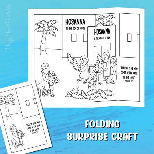 Palm Sunday Triumphal Entry Folding Surprise Craft