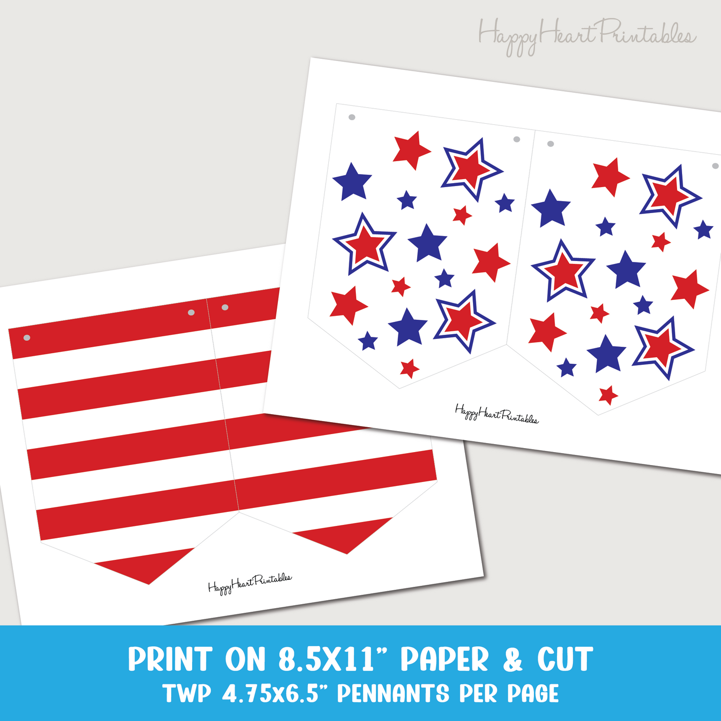 4th of July Printable Banner - Patriotic Printable Banner