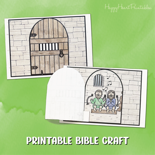 Paul Prison Earthquake Printable Craft