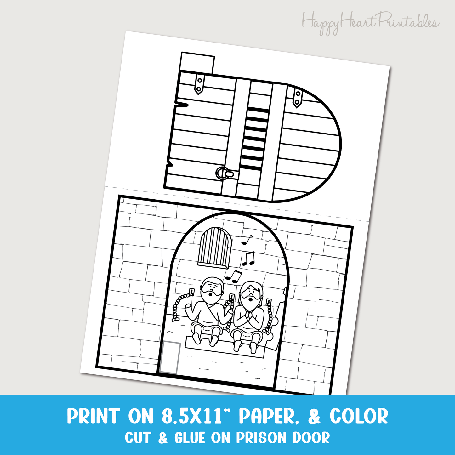 Paul Prison Earthquake Printable Craft