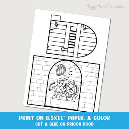 Paul Prison Earthquake Printable Craft