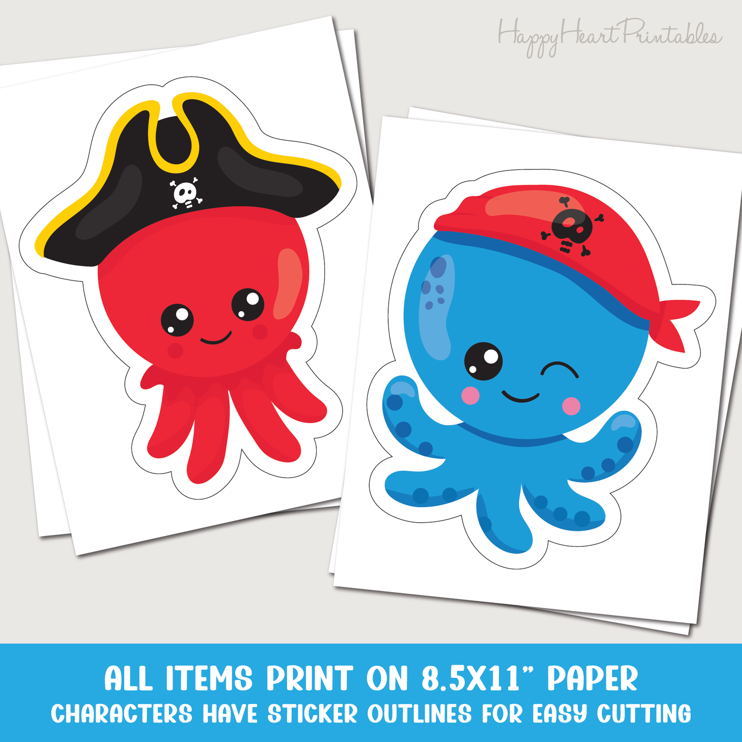 Printable Christian Pirate Trunk or Treat Decorations