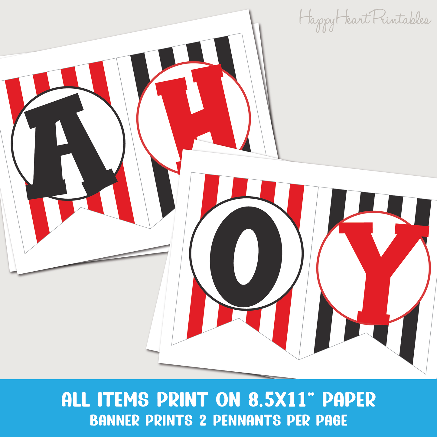 Printable Christian Pirate Trunk or Treat Decorations