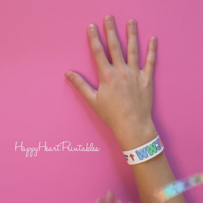 Printable WWJD Bracelets