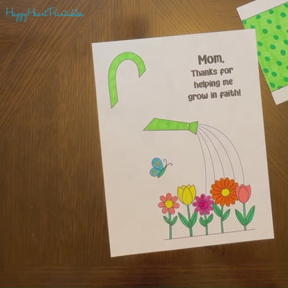 God Makes Things Grow Bible Craft Template