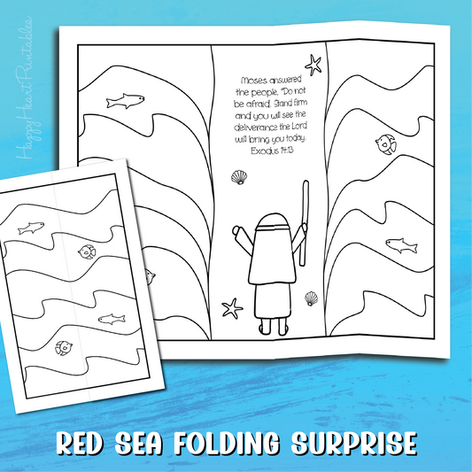 Red Sea Folding Surprise Bible Craft