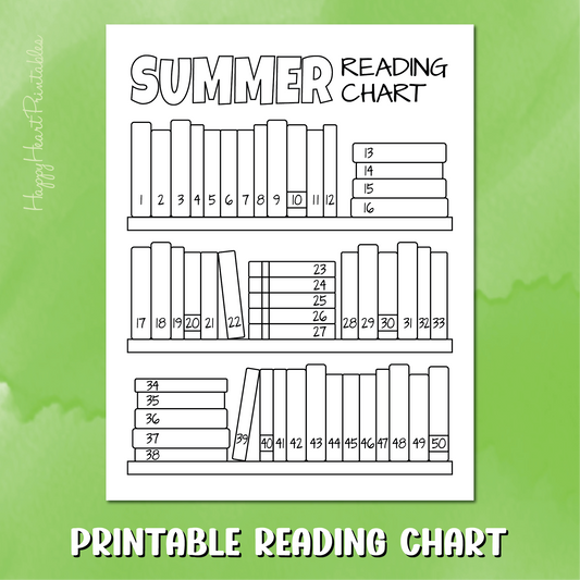 Printable Summer Reading Chart