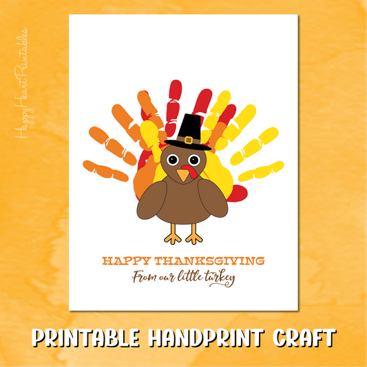 Handprint Turkey Thanksgiving Craft